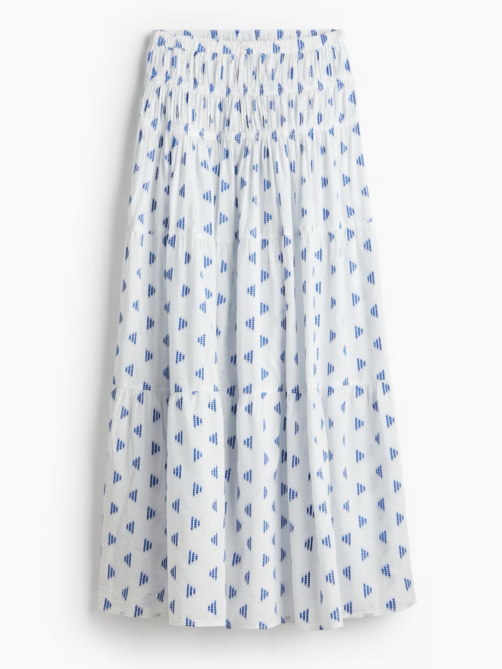 H&M White and blue print - Maxi Skirt and blouse set NWT